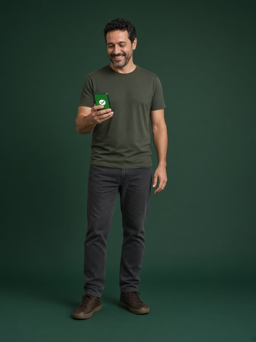 Cliente acompanhando o crédito